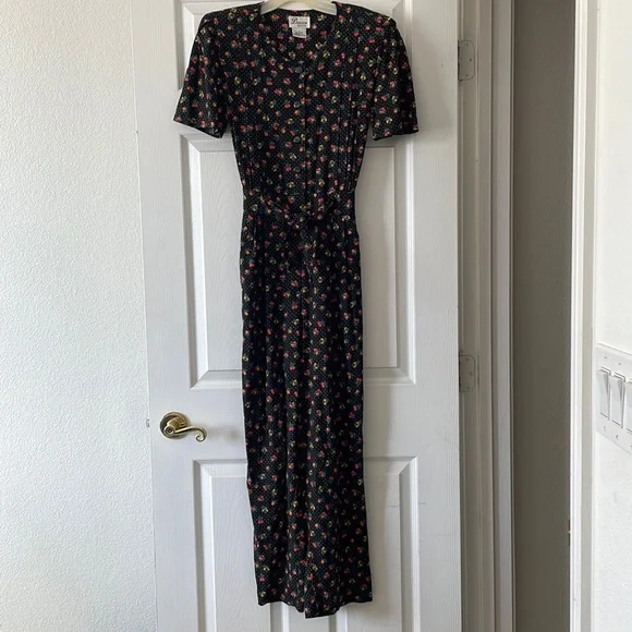 Darian Petite Vintage Fruit Jumpsuit Size 6 - Picture 2 of 9